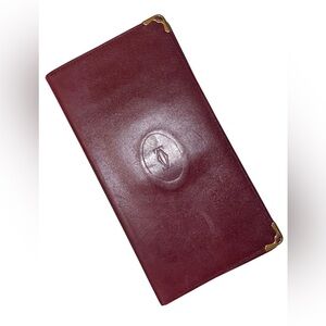 Authentic Vintage Les Must de Cartier Bi-Fold Card Wallet